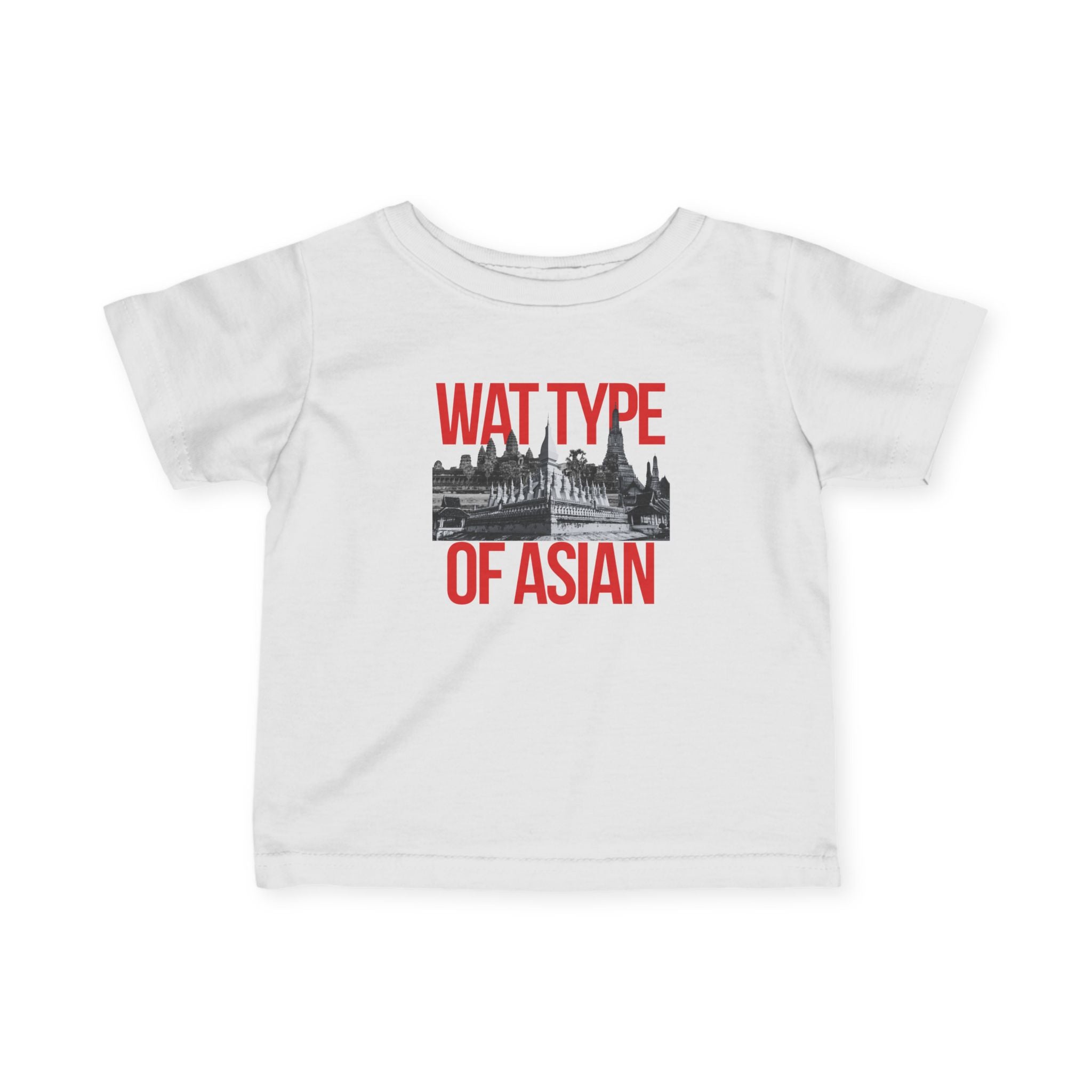 Infant Tee: 'What Type of Asian' Laos Temple Baby Shirt